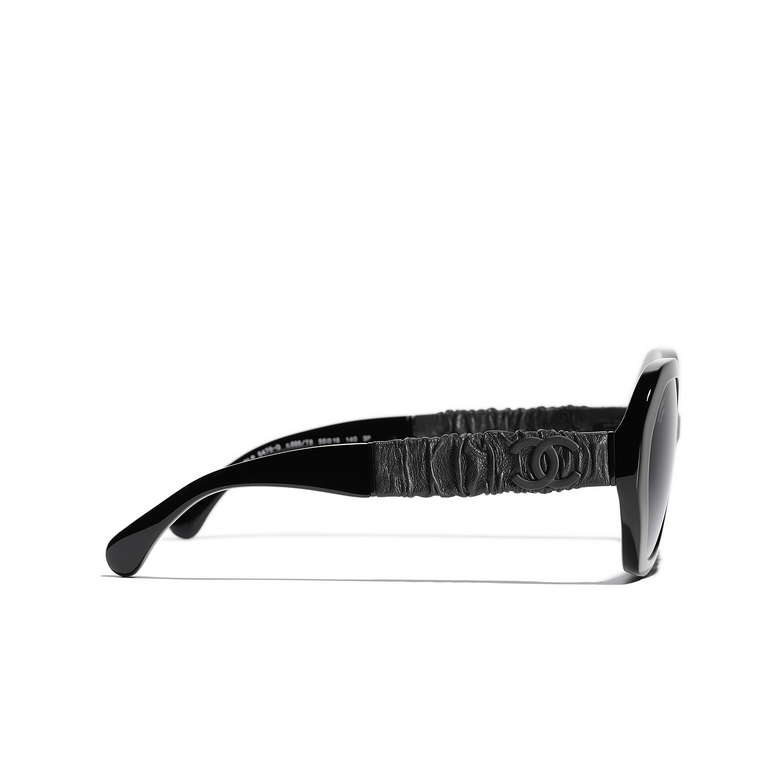 CHANEL round Sunglasses C888T8 black