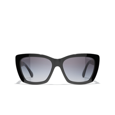 CHANEL butterfly Sunglasses 1082s6 black & white - front view