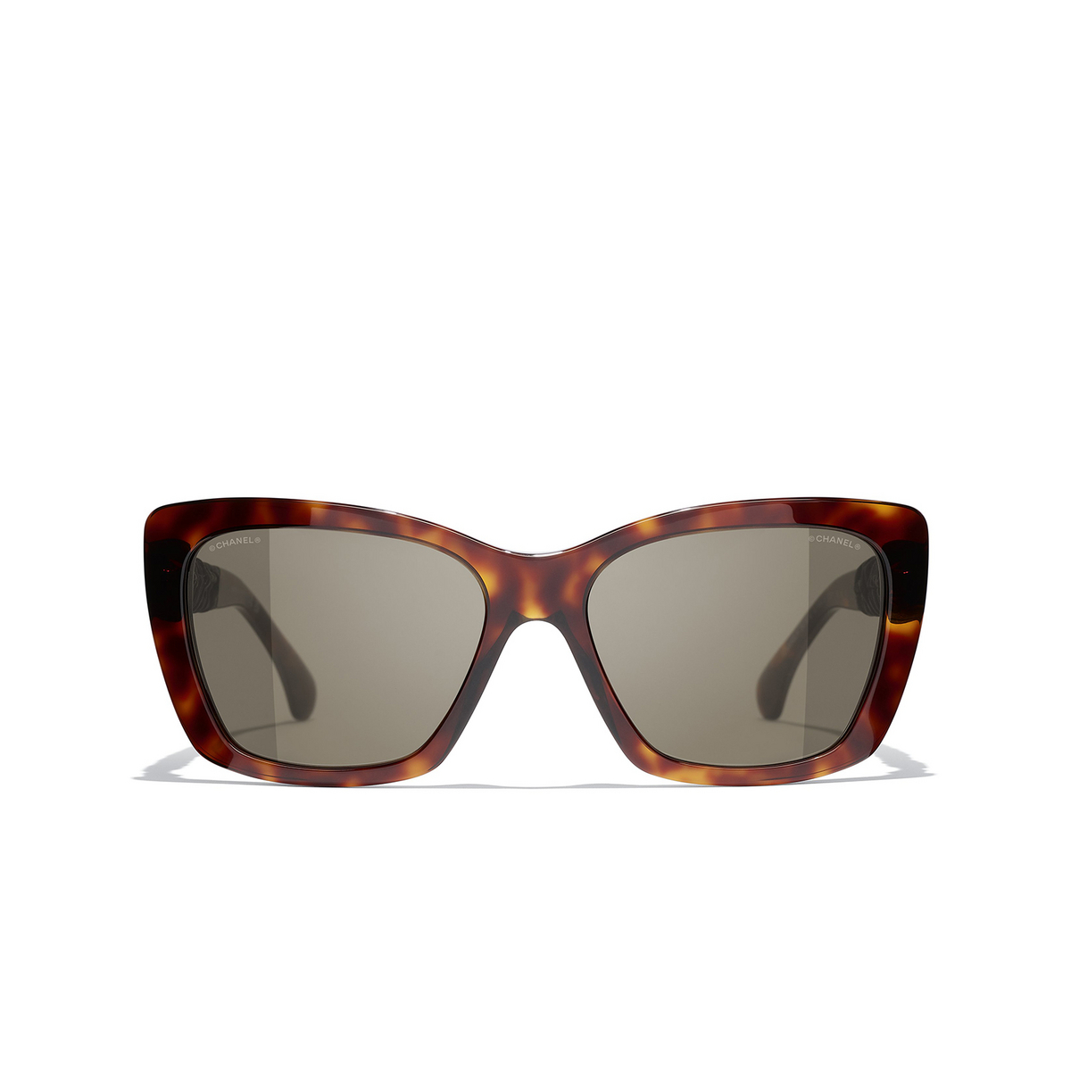 CHANEL butterfly Sunglasses 1164/3 Dark Tortoise - front view