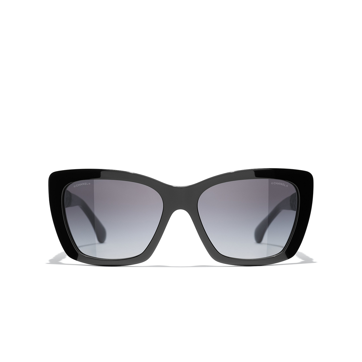 CHANEL butterfly Sunglasses C501S6 Black & White - front view