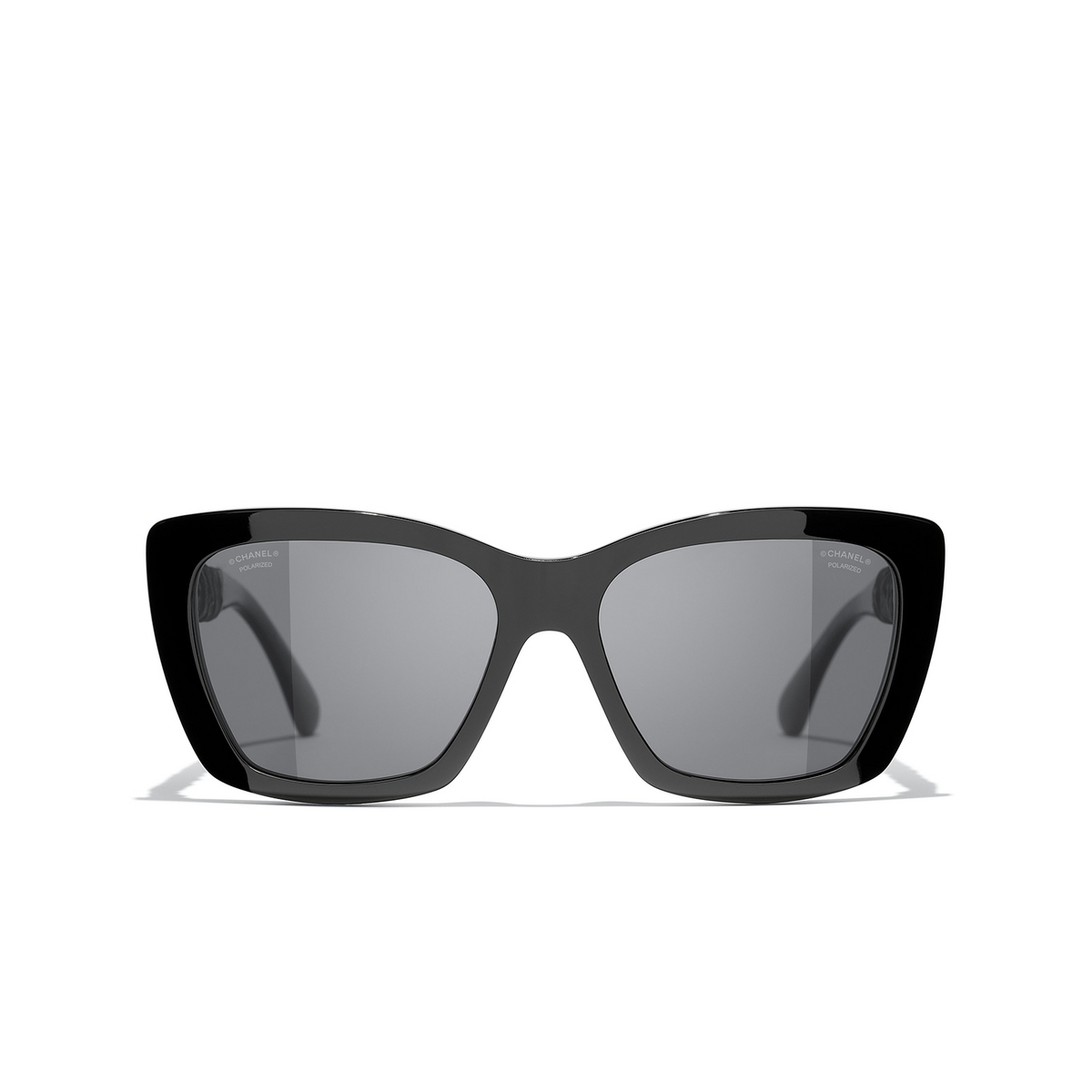 CHANEL butterfly Sunglasses C888T8 Black - front view