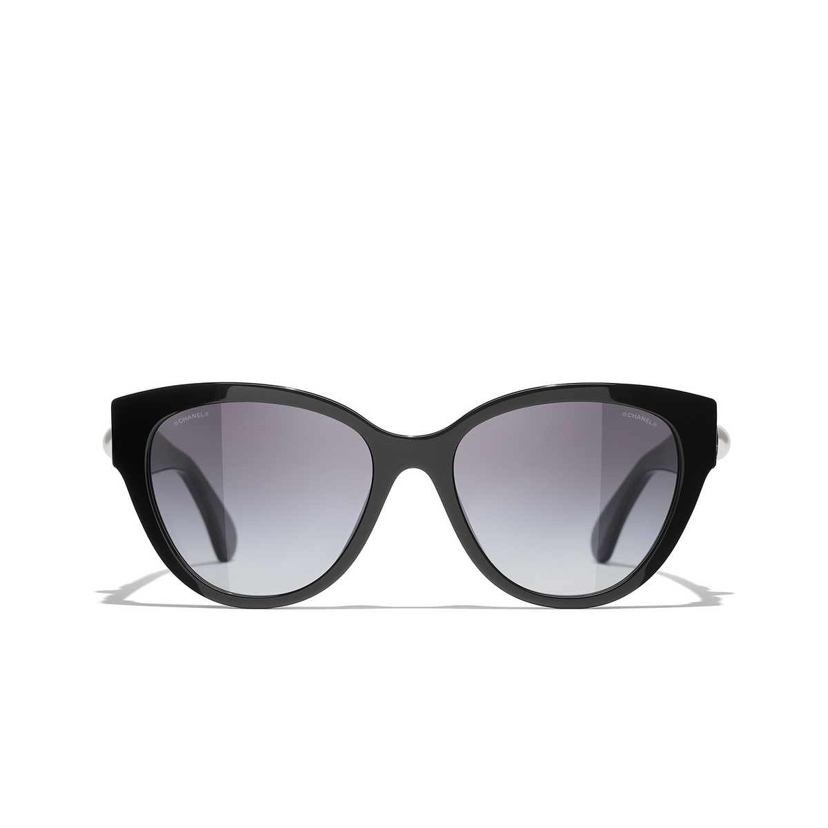 CHANEL butterfly Sunglasses C622S6 Black - front view