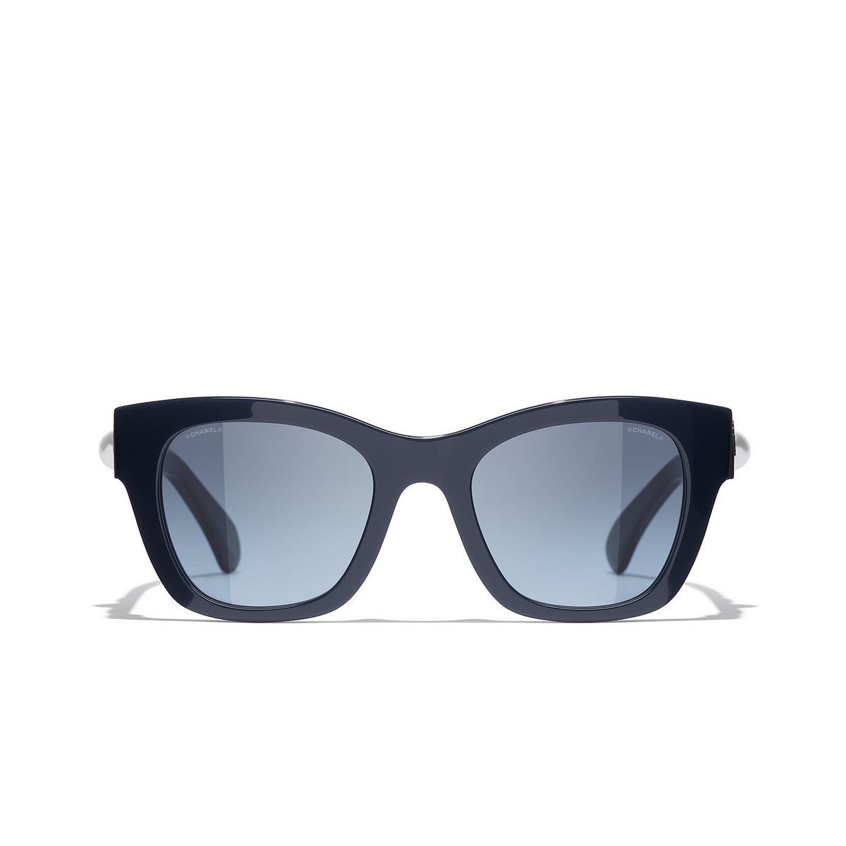 CHANEL square Sunglasses 1643S2 Blue - front view