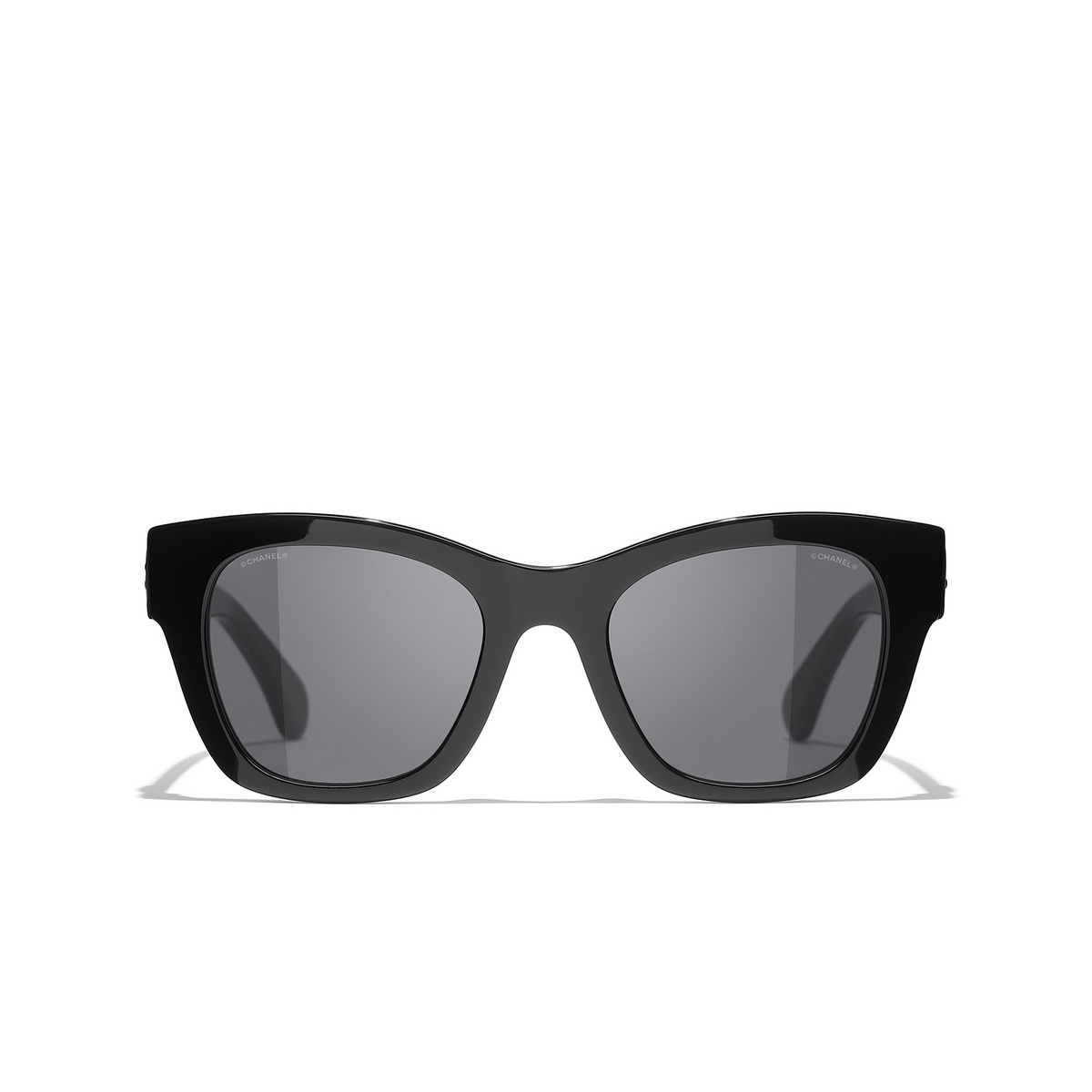 CHANEL square Sunglasses C501S4 Black - front view