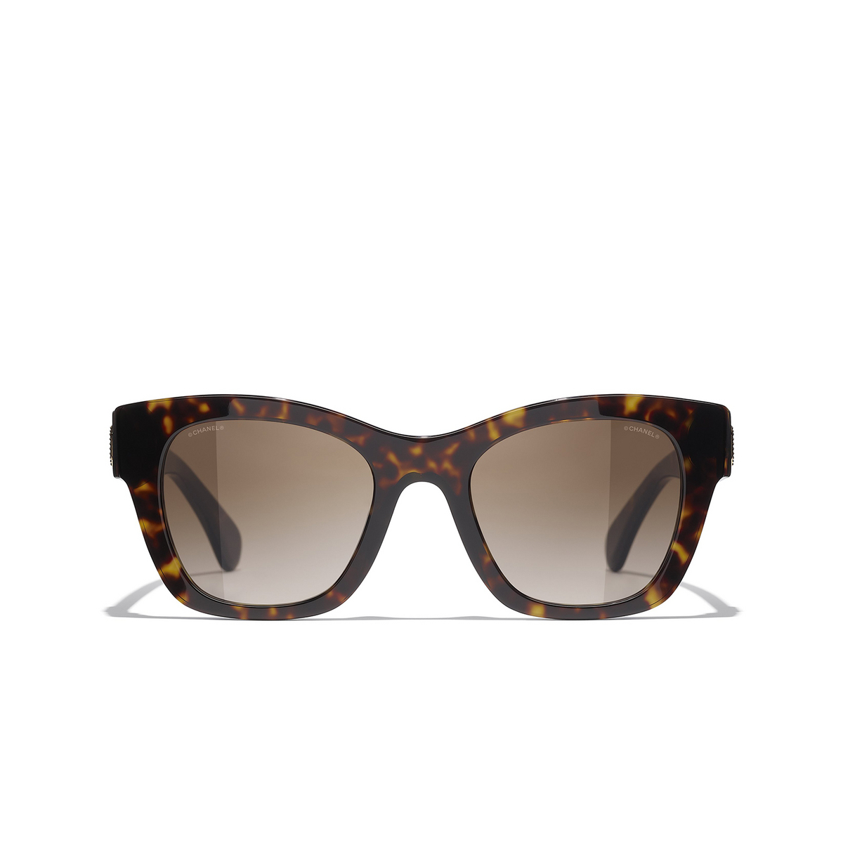 CHANEL square Sunglasses C714S5 Dark Tortoise - front view