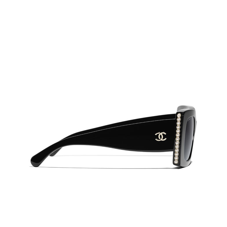 CHANEL square Sunglasses C622S6 black & gold