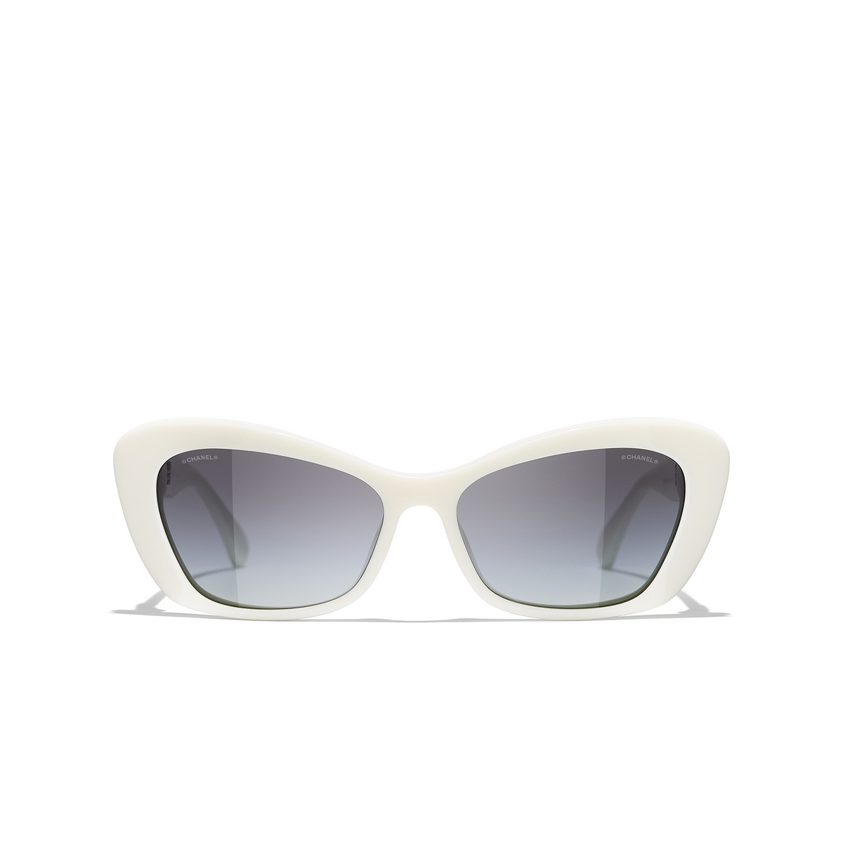 CHANEL cateye Sunglasses 1255S6 White - front view