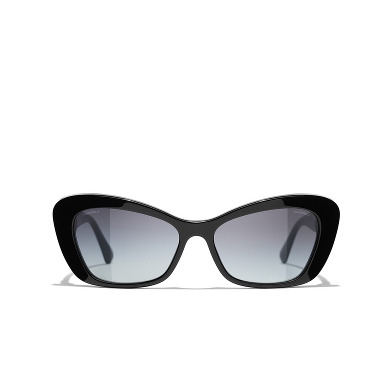 CHANEL Katzenaugenförmige sonnenbrille C622S6 black & gold