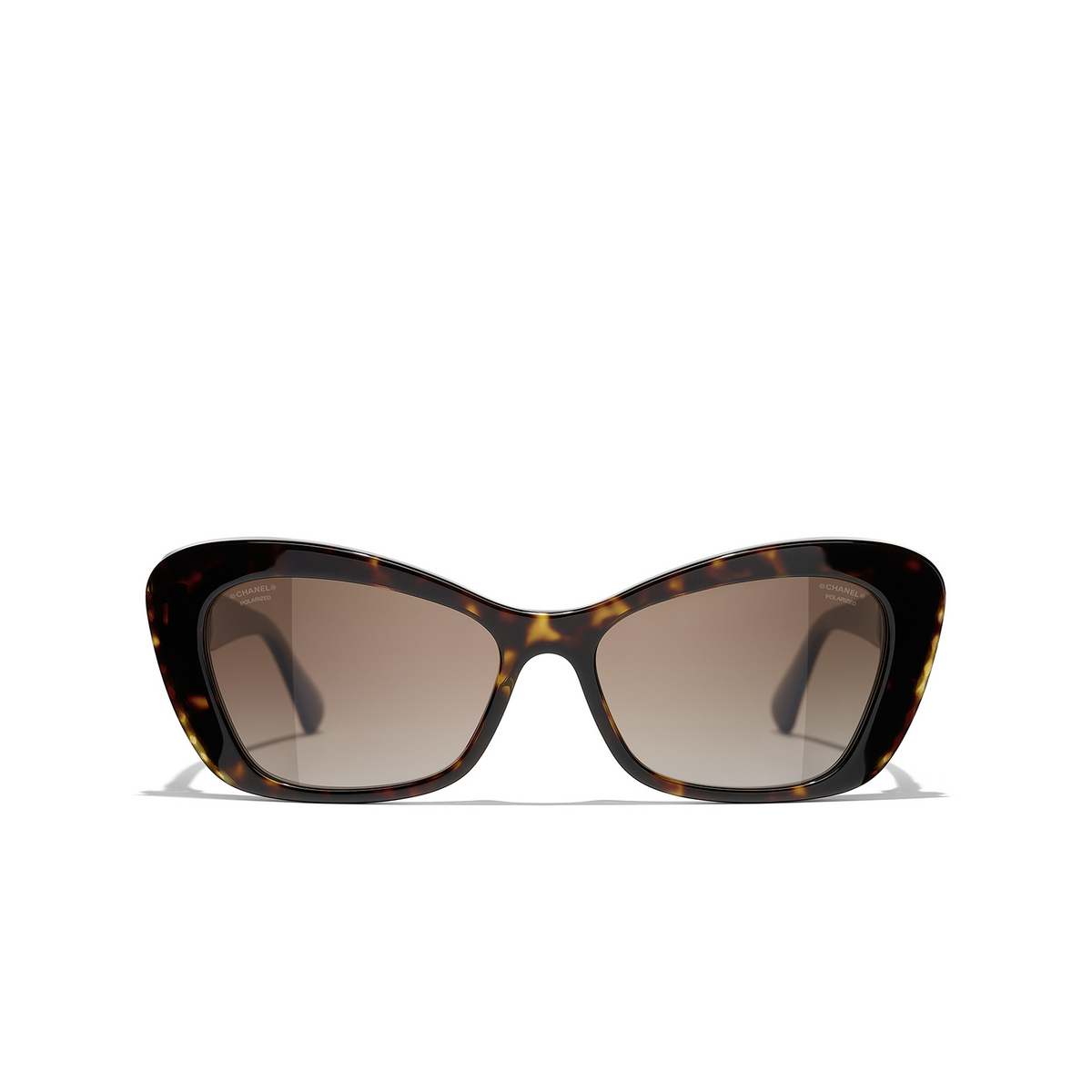 CHANEL cateye Sunglasses C714S9 Dark Tortoise - front view