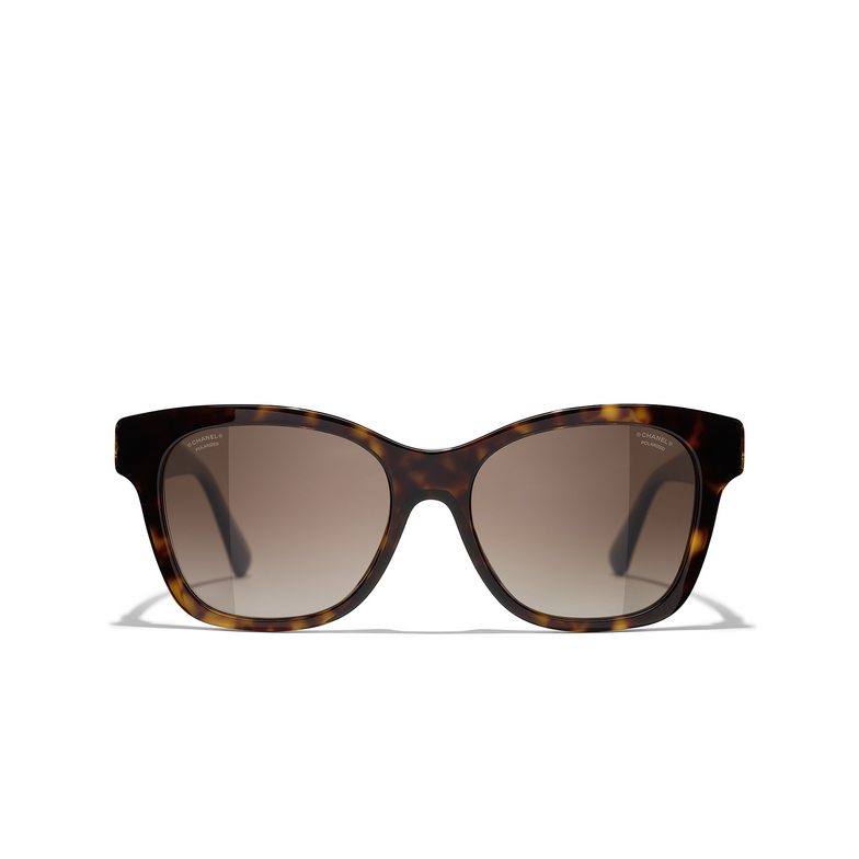 CHANEL square Sunglasses C714S9 dark tortoise