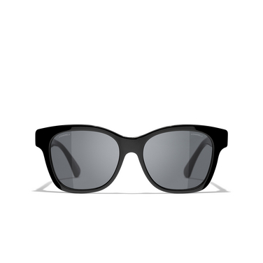 CHANEL square Sunglasses c888s4 black - front view