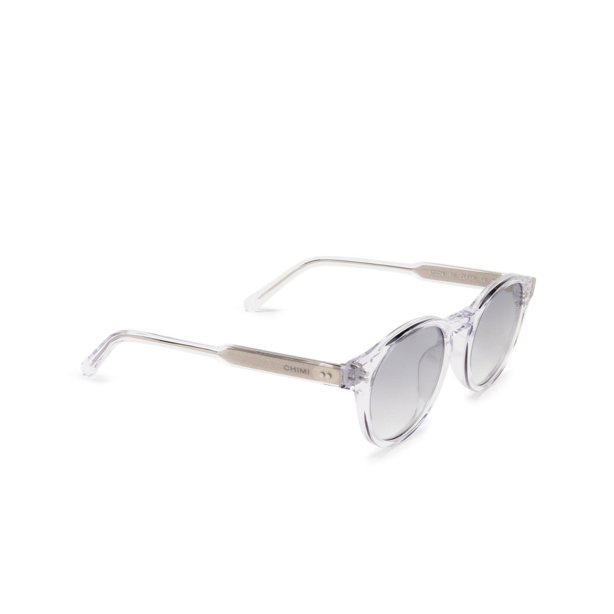 Chimi 03 Sunglasses CLEAR - three-quarters view
