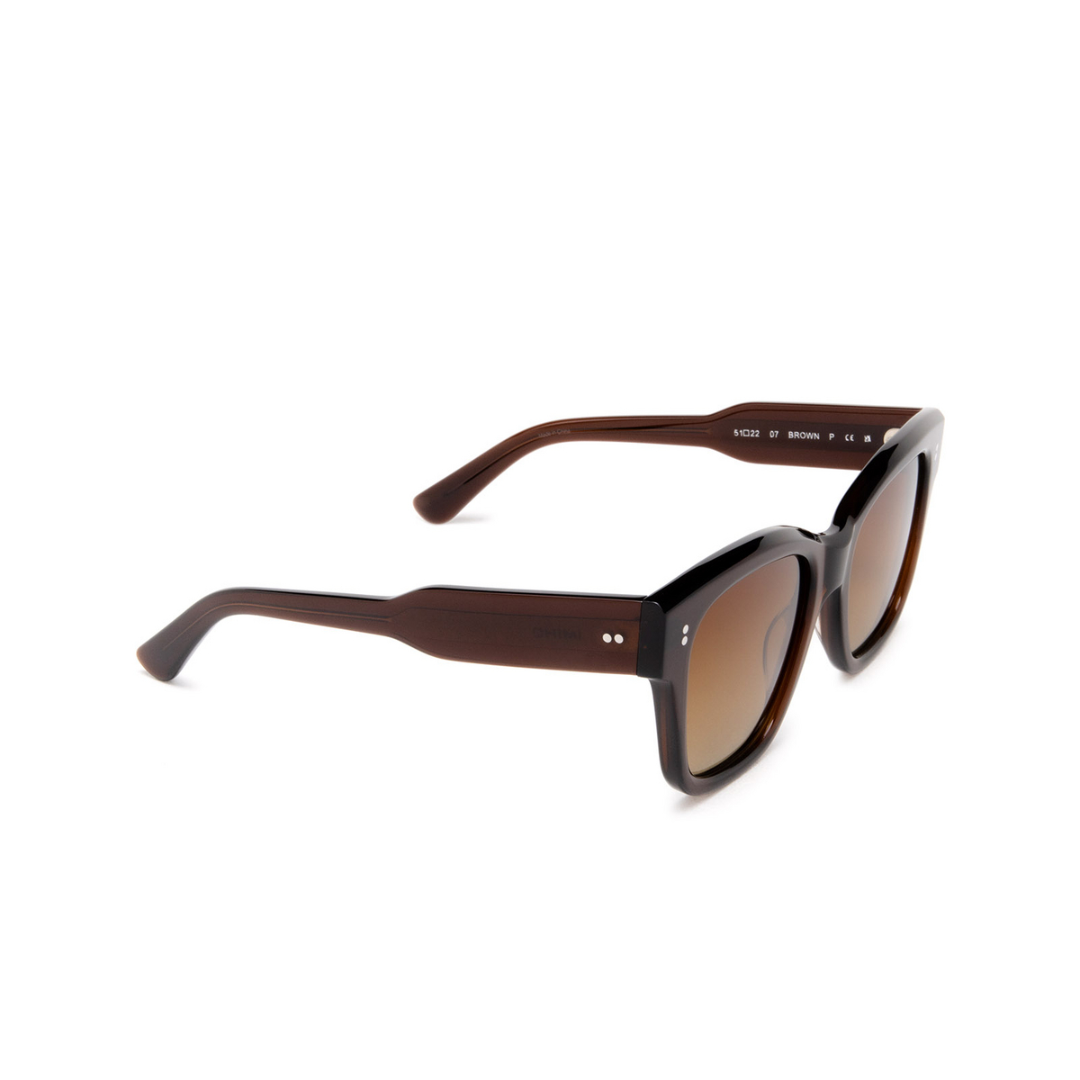 Chimi® Butterfly Sunglasses: 07 color Brown - three-quarters view