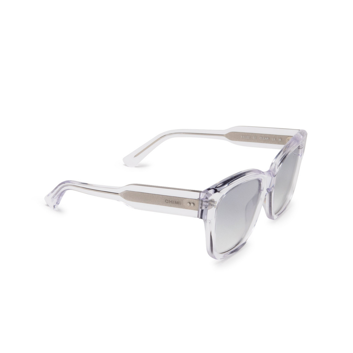 Chimi® Butterfly Sunglasses: 07 color Clear - three-quarters view