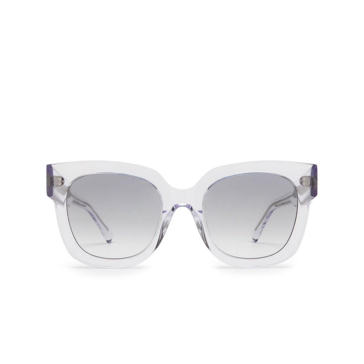 Chimi® Square Sunglasses: 08 color Clear - front view