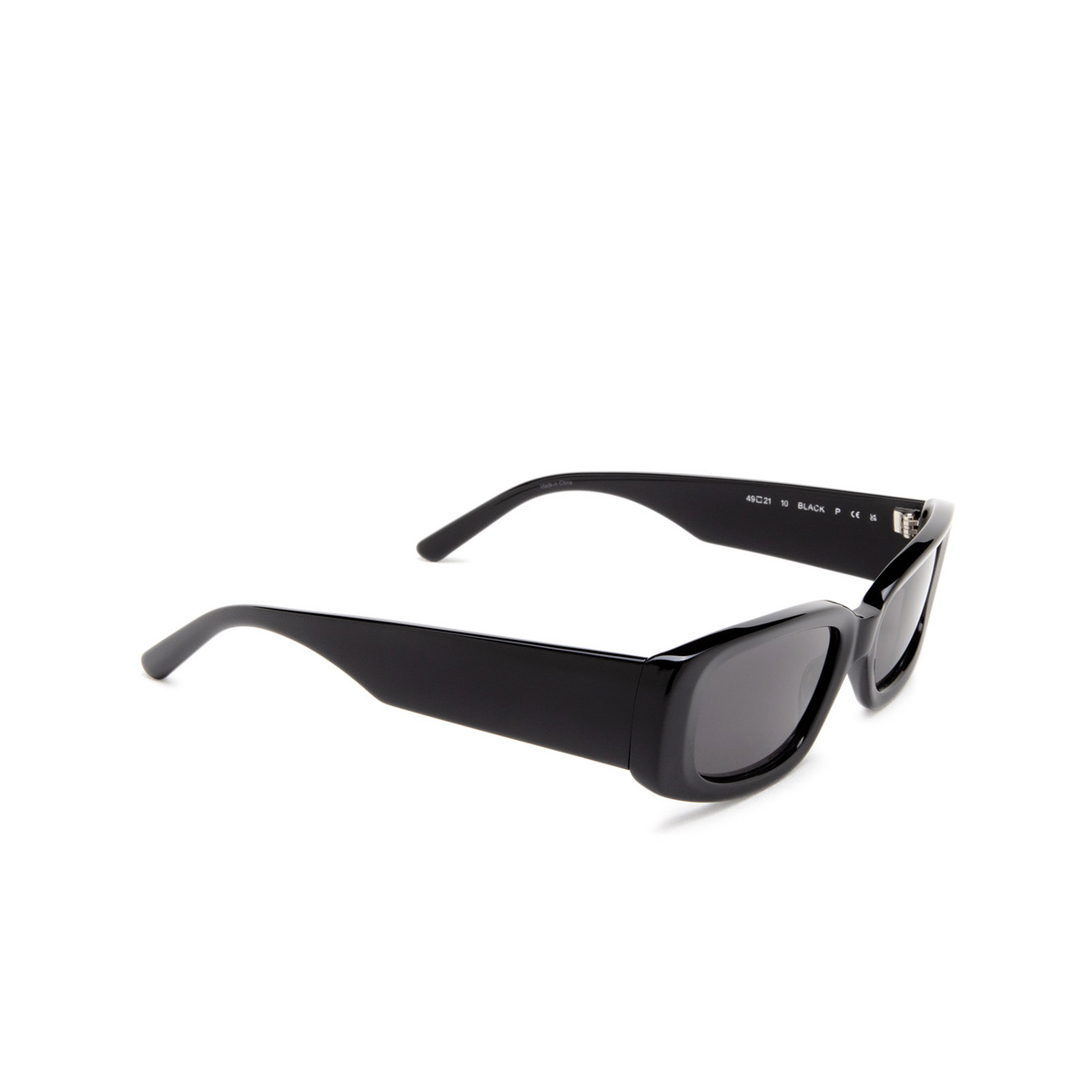 Chimi® Rectangle Sunglasses: 10 color Black - three-quarters view