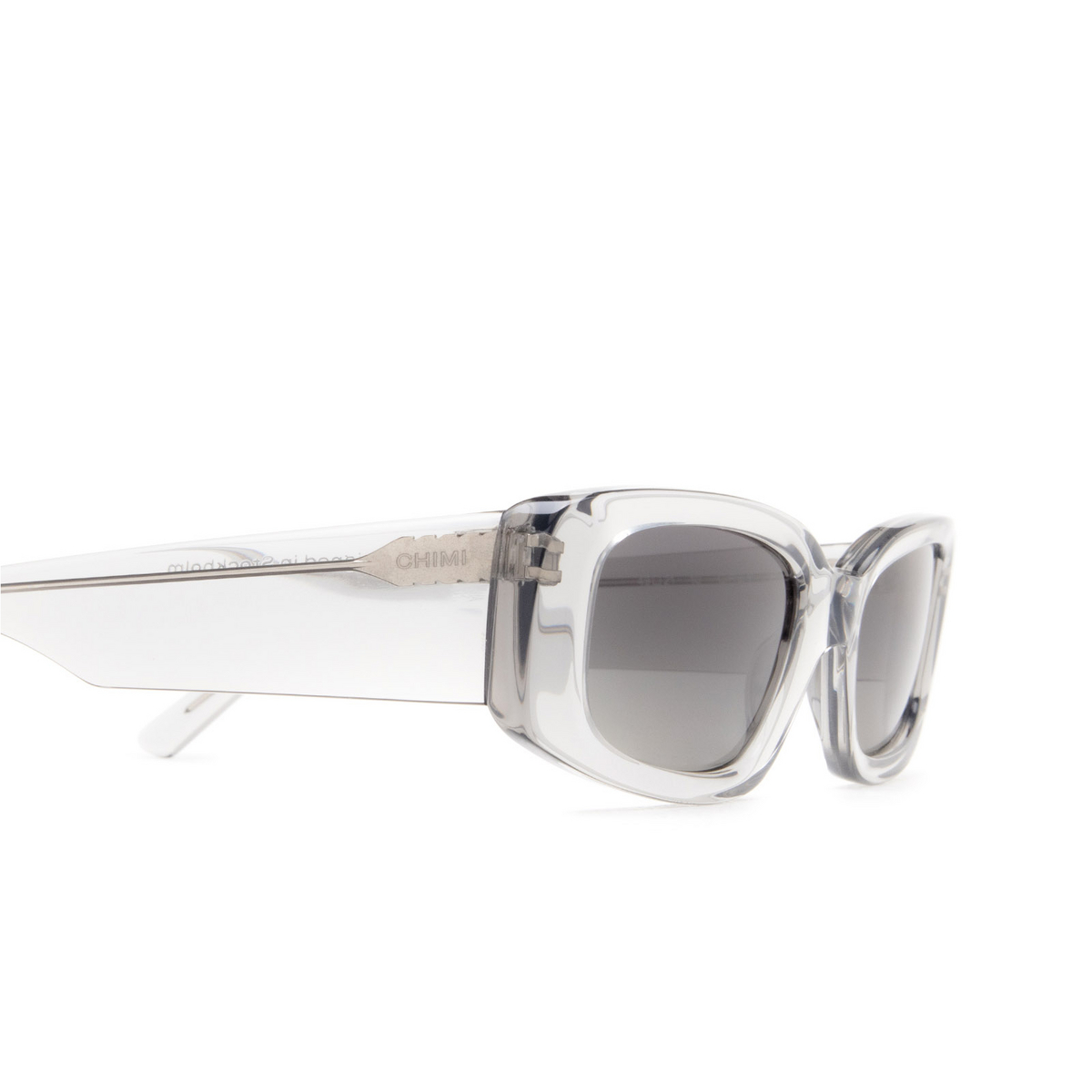 Chimi® Rectangle Sunglasses: 10 color Grey - 3/4