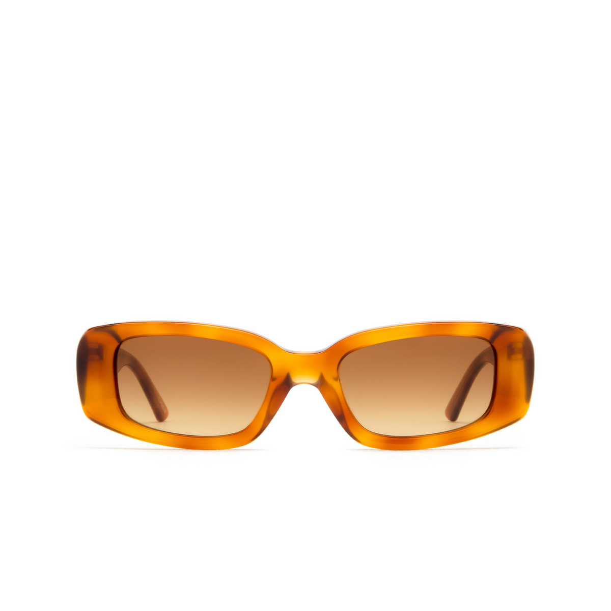 Chimi® Rectangle Sunglasses: 10 color Havana - front view