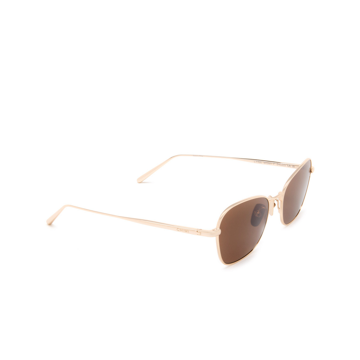 Chimi® Square Sunglasses: Lynx color Brown - three-quarters view