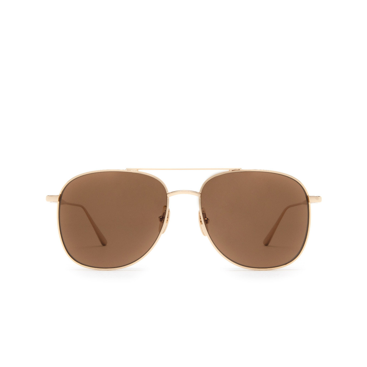 Chimi® Square Sunglasses: Pilot color Brown - front view