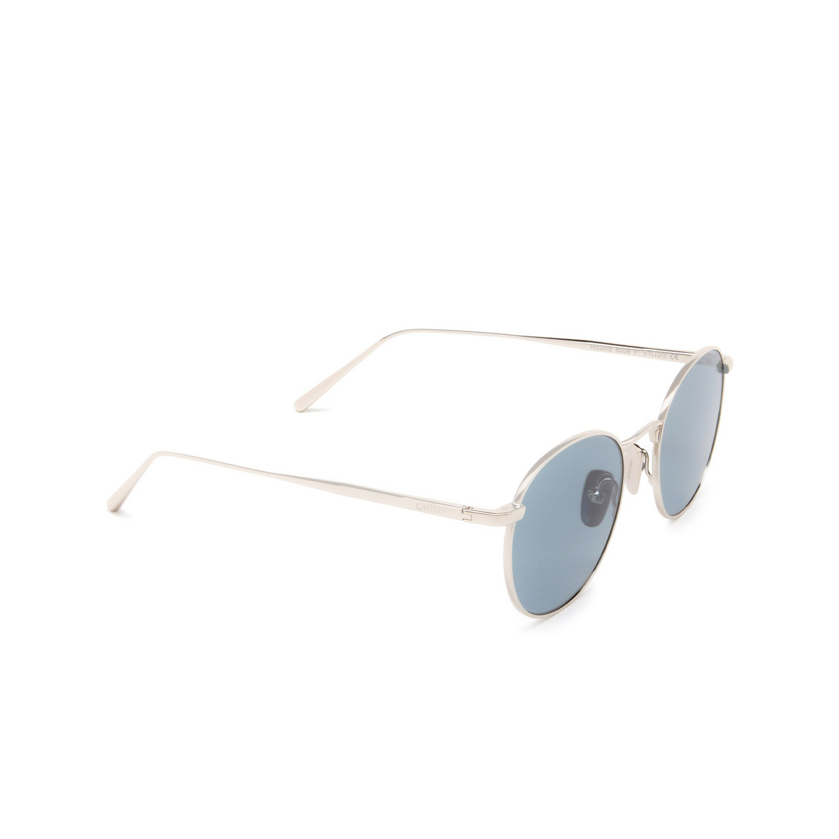 Chimi® Round Sunglasses: Round color Blue - three-quarters view