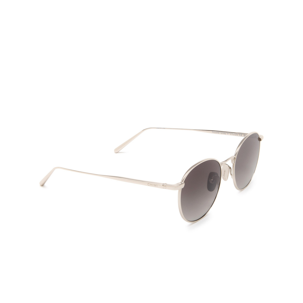 Chimi ROUND Sunglasses GREY - three-quarters view