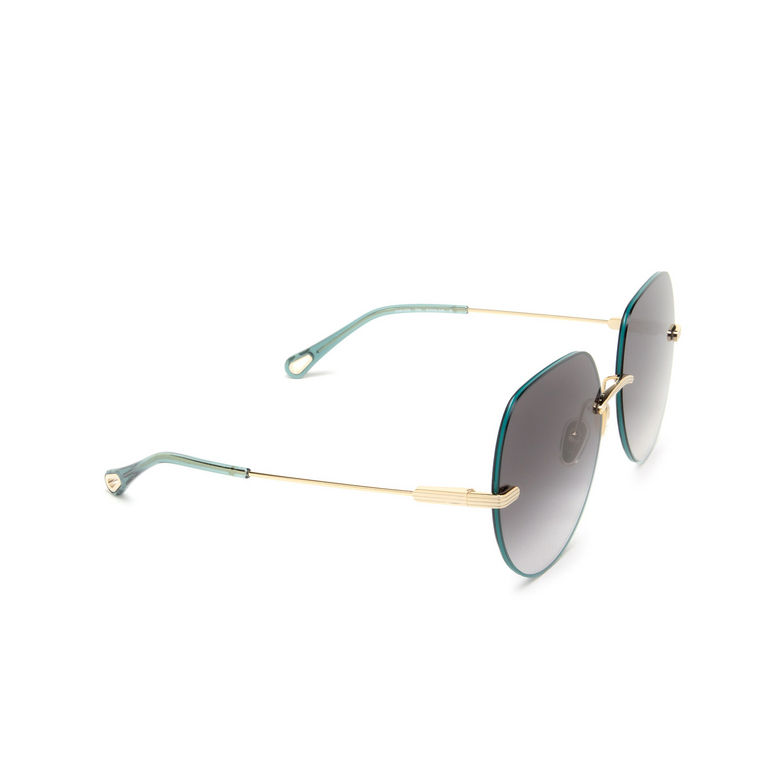 Chloé Benjamine round Sunglasses 005 gold - 2/4