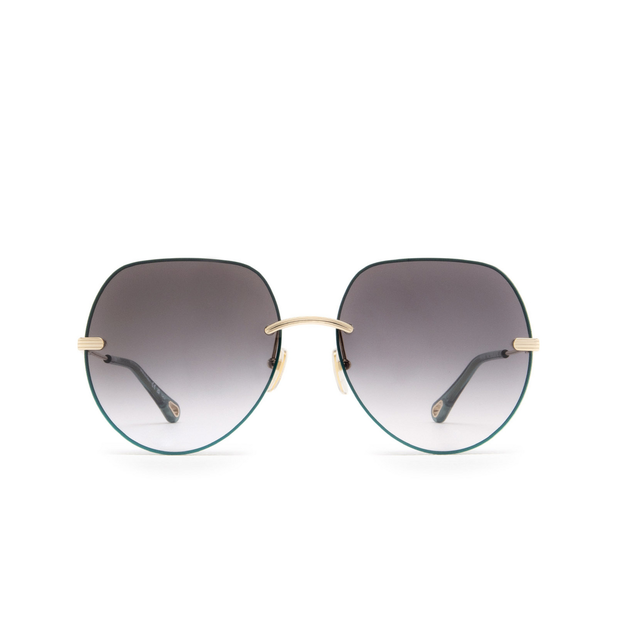 Chloé Benjamine round Sunglasses 005 Gold - front view