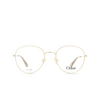Chloé CH0021O round Eyeglasses 009 gold & nude - product thumbnail 1/4