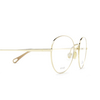 Chloé CH0021O round Eyeglasses 009 gold & nude - product thumbnail 3/4