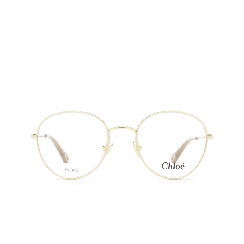 Occhiali da vista Chloé CH0021O rotondi 009 gold & nude - 1/4