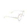 Chloé CH0021O round Eyeglasses 010 gold & burgundy - product thumbnail 2/4