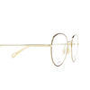Chloé CH0021O round Eyeglasses 010 gold & burgundy - product thumbnail 3/4