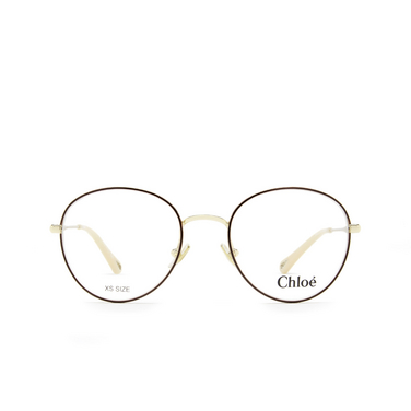 Chloé CH0021O Korrektionsbrillen 010 gold & burgundy - Vorderansicht