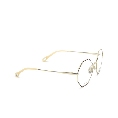Chloé CH0022O Korrektionsbrillen 010 burgundy & gold - Dreiviertelansicht