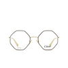 Chloé CH0022O round Eyeglasses 010 burgundy & gold - product thumbnail 1/4