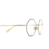 Chloé CH0022O round Eyeglasses 010 burgundy & gold - product thumbnail 3/4