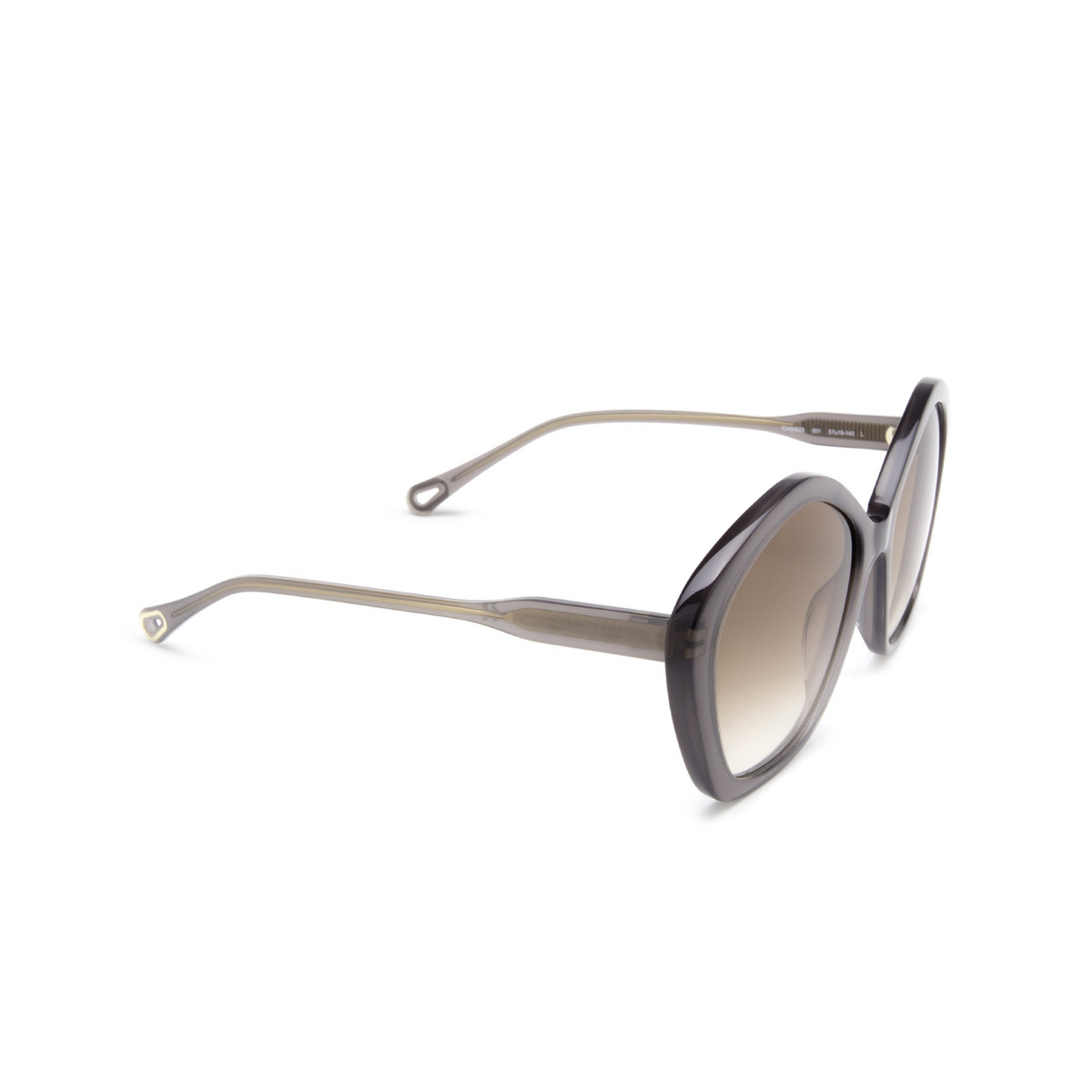 Chloé CH0082S irregular Sunglasses 001 Grey - three-quarters view