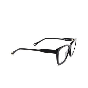 Chloé CH0084O square Eyeglasses 001 black - three-quarters view