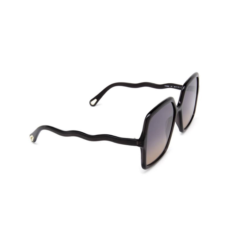 Chloé Zelie square Sunglasses 001 grey - 2/4
