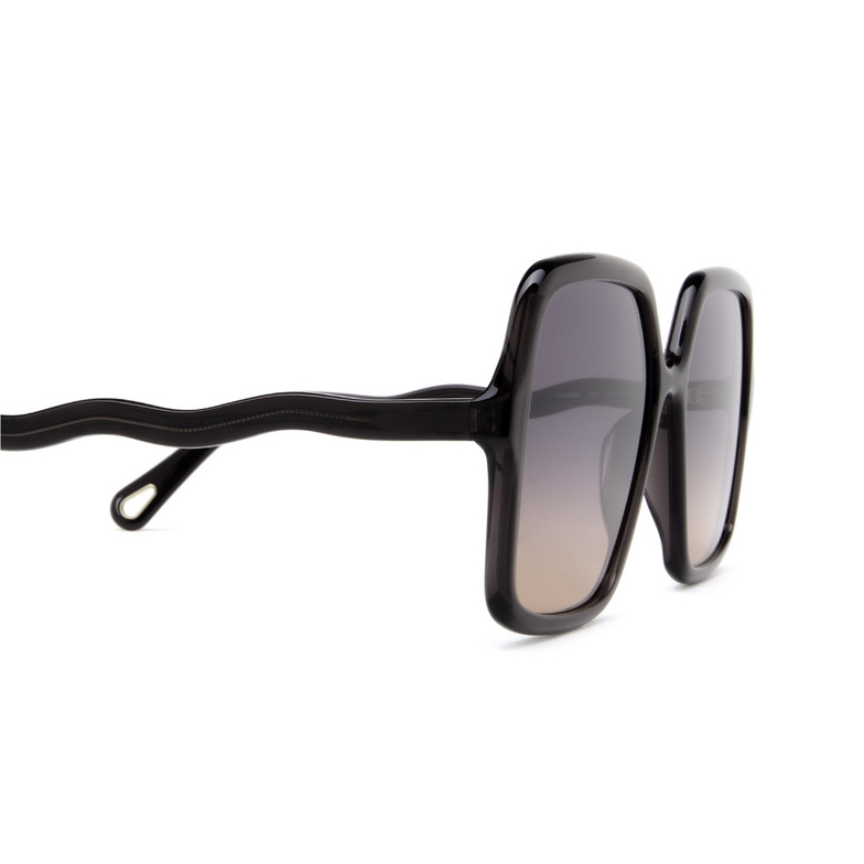Chloé Zelie square Sunglasses 001 grey - 3/4