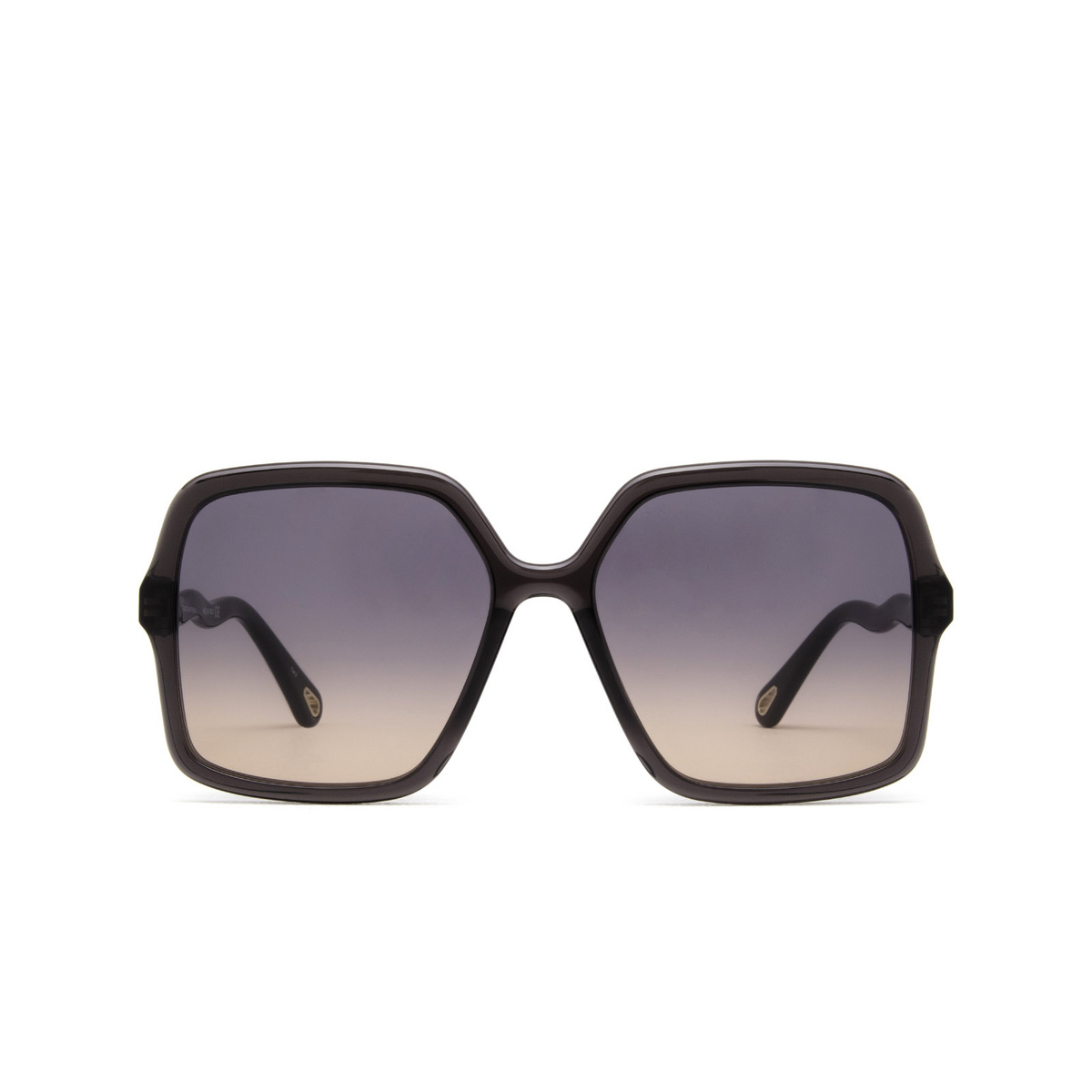 Chloé® Square Sunglasses: Zelie Square CH0086S color Grey 001 - front view.