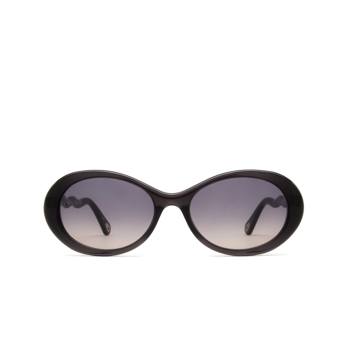 Chloé® Oval Sunglasses: Zelie Oval CH0088S color Grey 001 - front view.