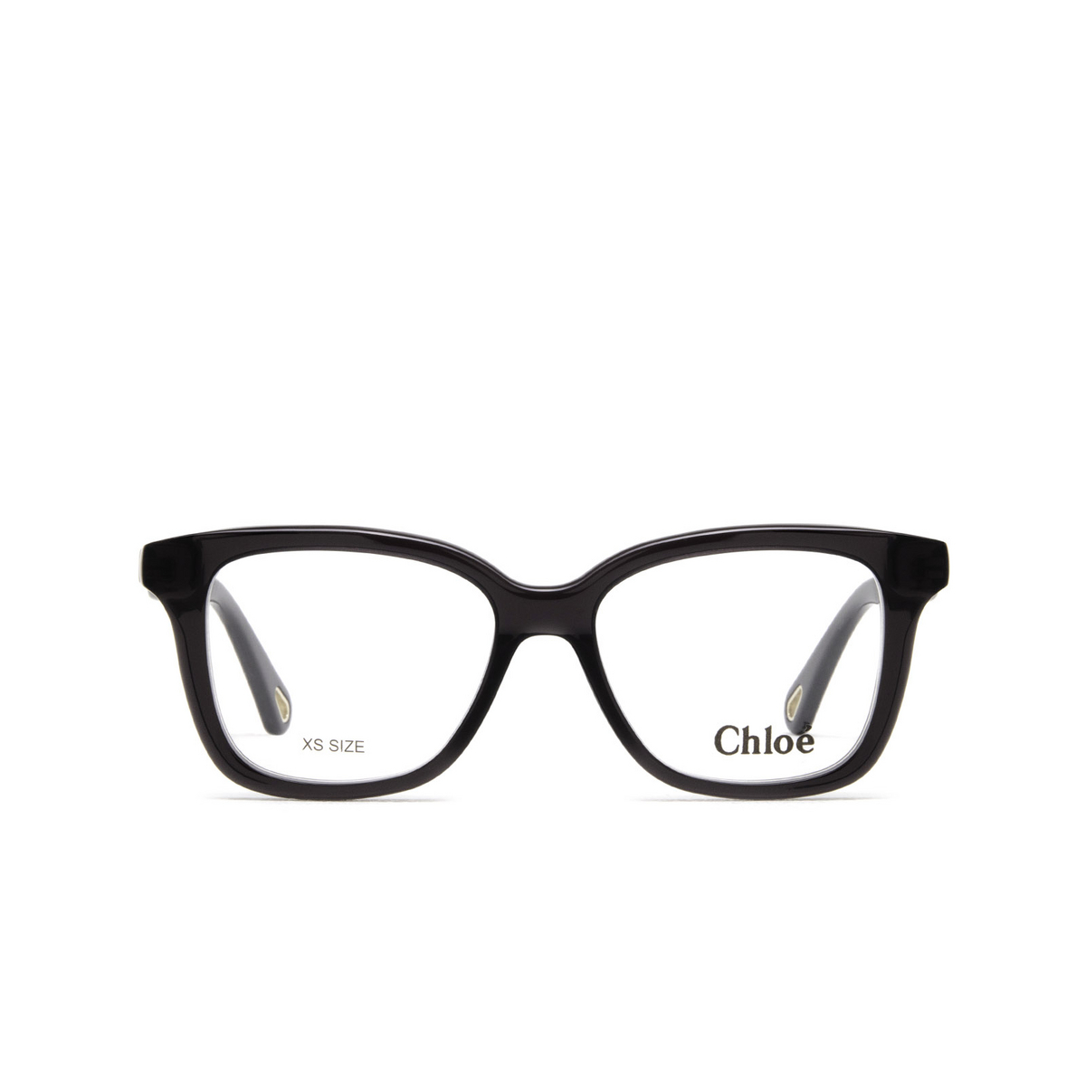 Chloé® Rectangle Eyeglasses: CH0090O color 001 Grey - front view