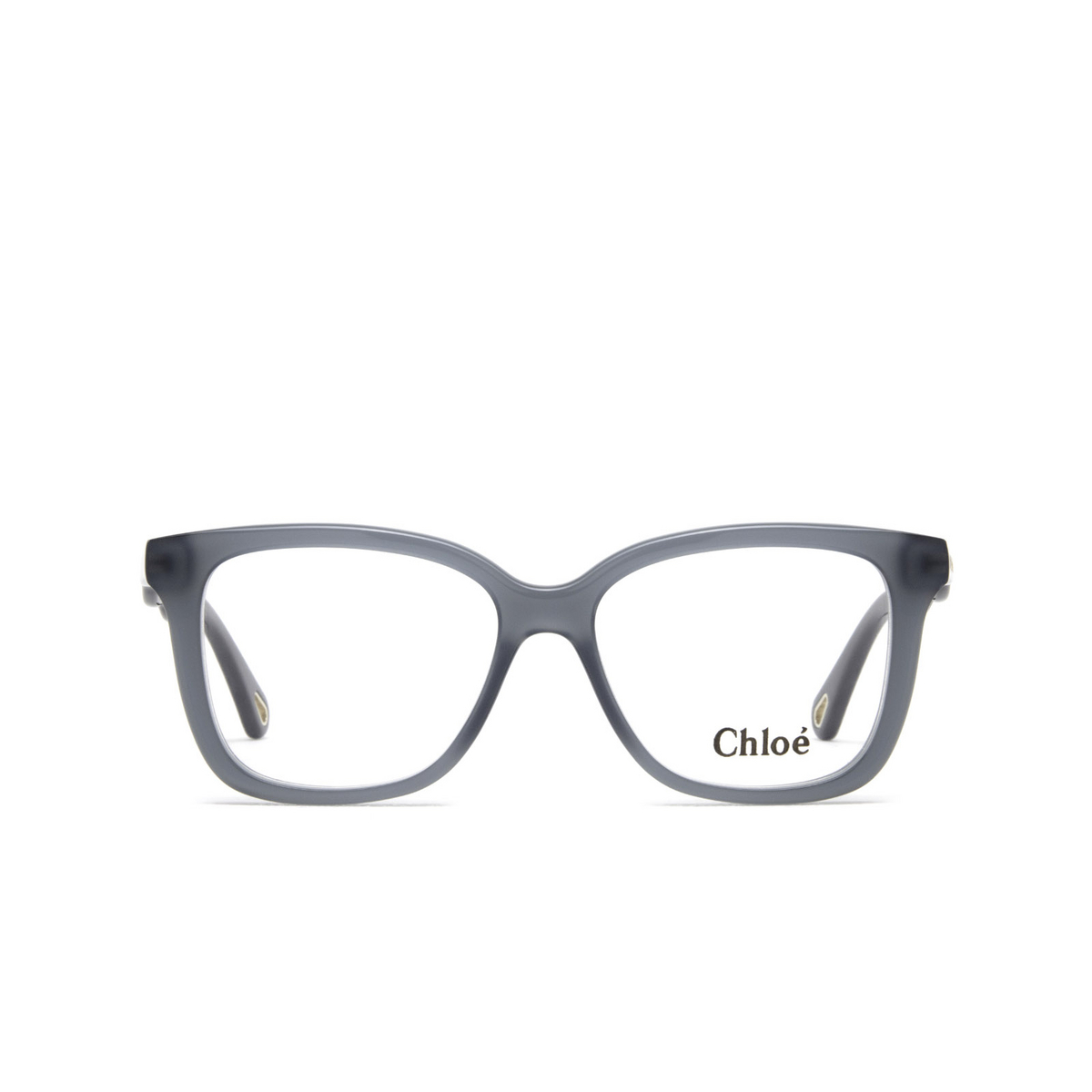 Chloé® Rectangle Eyeglasses: CH0090O color 007 Blue - front view