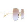 Gafas de sol Chloé CH0092S 002 gold - Miniatura del producto 3/4