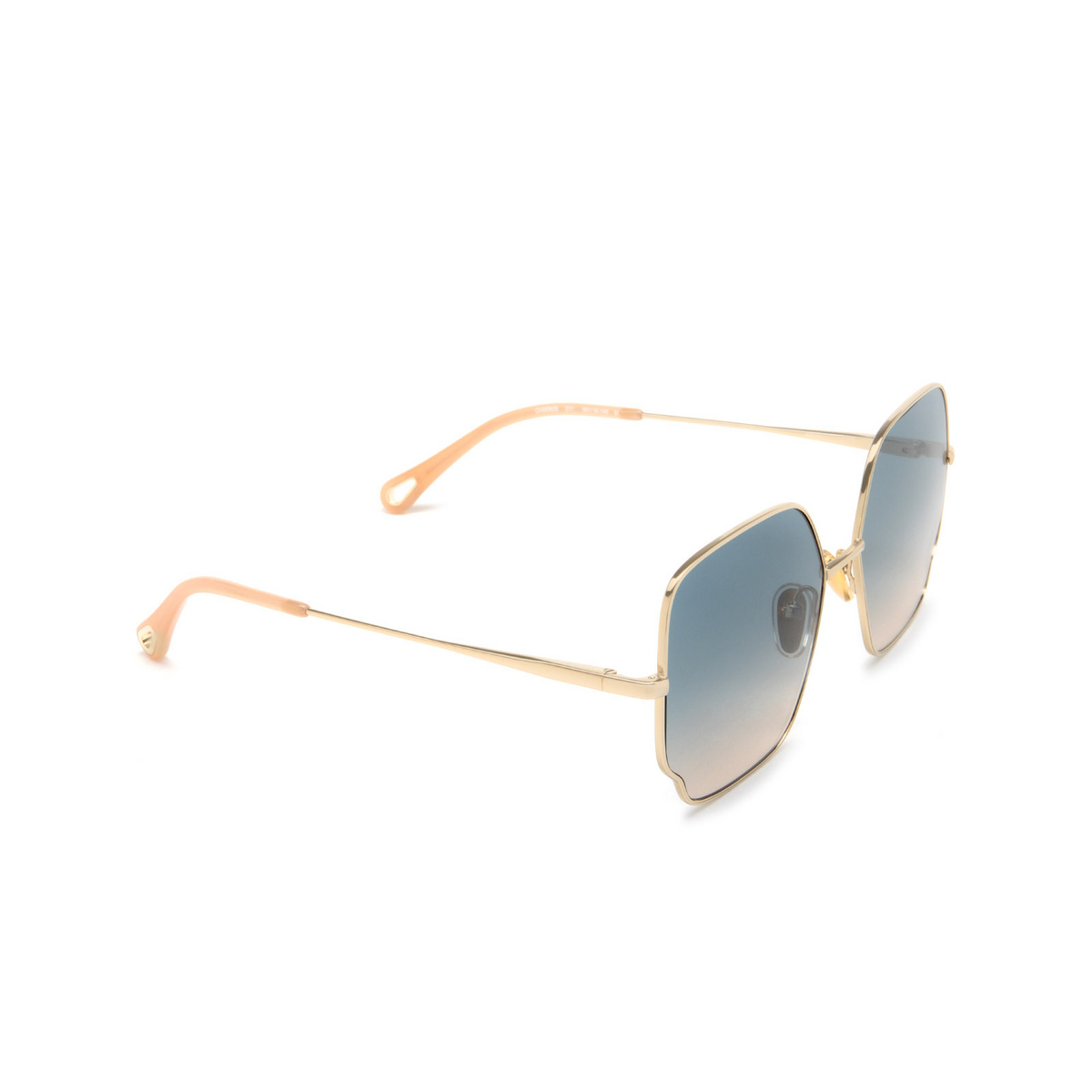 Chloé CH0092S square Sunglasses 011 Gold - three-quarters view