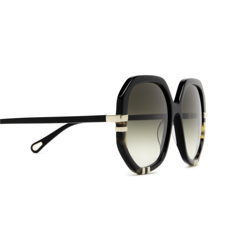 Chloé West round Sunglasses 002 black - 3/4