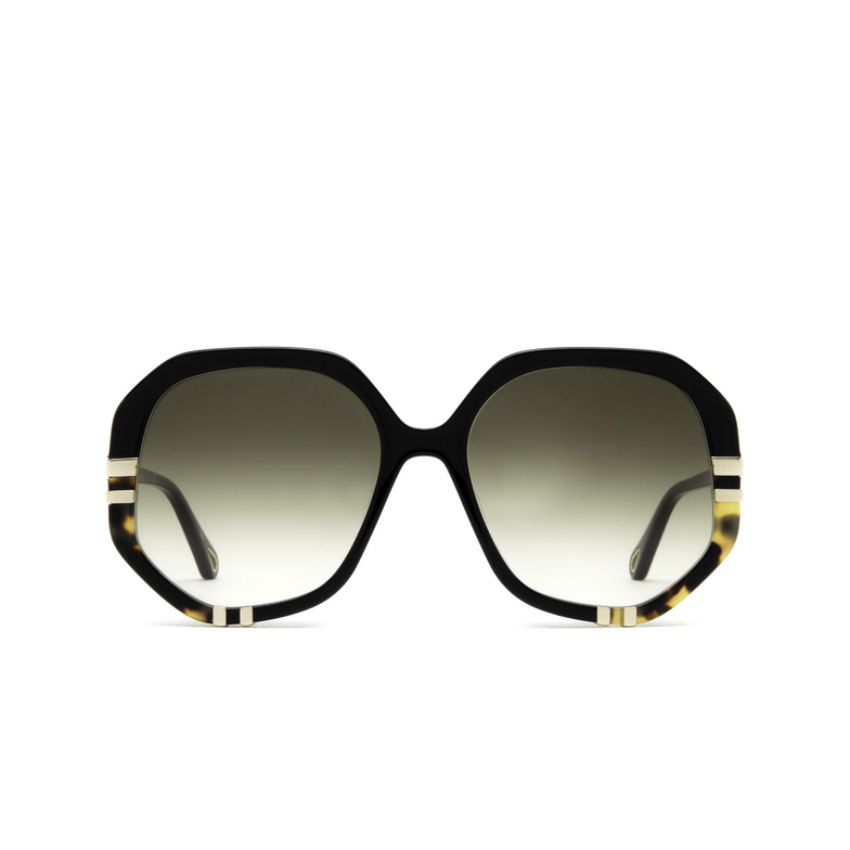 Chloé West round Sunglasses 002 black - 1/4