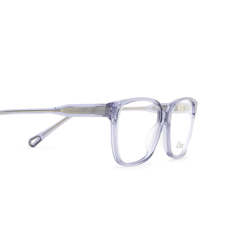 Chloé CH0115O square Eyeglasses 003 transparent blue - 3/4